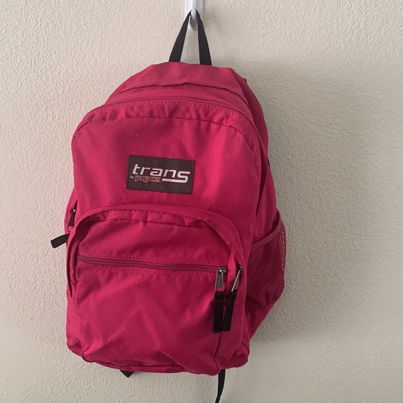 Trans by Jansport 17" Supermax Backpack - Hot Pink laptop + school supplies - Picture 2 of 16